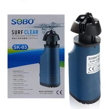 Sobo Surf Clear Akvaryum Yüzey Temizleyici Iç Filtre 3W. 200 Lt/saat Sk-03