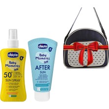 Chicco Yenidoğan Güneş Seti(Güneş Kremi Spf 50+ 150ML + Güneş Sonrası Bakım Sütü 150 Ml)Bakım Çantası+Alt Değiştirme Örtüsü Hediye