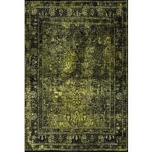 Elexus Halı Loca 3112 Sarı Eskitme Desenli Makine Halısı