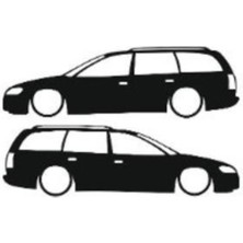 Opel Vectra Sw Basık Araç Sticker Beyaz Renk