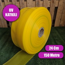 Naylon Sulama Hortumu 24 cm 150 Metre Uv Katkılı Salma Sulama Hortumu 800 Micron Yassı Su Hortumu