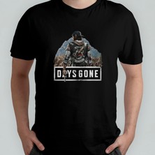 Pixxa Days Gone %100 Pamuklu Bisiklet Yaka T-Shirt Model - 1