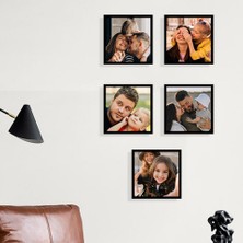 Yapışkanlı Sök Tak Pola Çerçeveler 12X12CM - 5'li Paket HK2712
