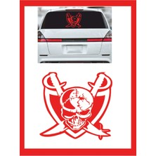 Korsan Kurukafa Oto Sticker - 18*14CM - Araba Sticker -