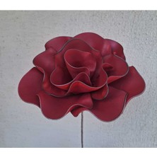 Lateks Bordo Vazoluk Çiçek