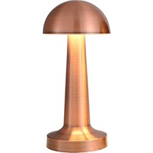 Lizbon Şarjlı LED Masa Lambası Bakır Kasa CT-8430 Cata