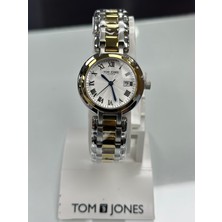 Tom Jones Gümüş-Altın Çelik Kordon Kadın Kol Saati