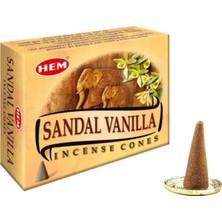 Sandal Vanilla Cones Konik Tütsü 10'lu