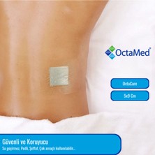 Su Geçirmez Şeffaf Pu Film Yara Örtüsü Dövme Örtüsü Octamed 5CMX9CM (10 Lu Paket)