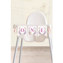 Pink Rabbit Pembe Tavşan Temalı One Banner *kalın Kağıt