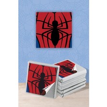 Spiderman Örümcek Adam Temalı Doğum Günü Çikolata Etiketi * Sticker 60 Adet 4x4 cm