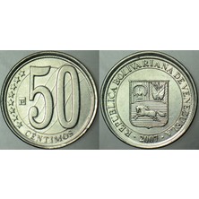Venezuela 50 Centimos 2007 Çil(-)