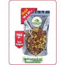 Şeffaf Metalize Gümüş Doypack 500 - 18X29CM