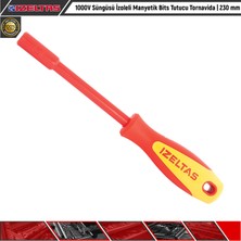 1000V Süngüsü Izoleli Manyetik Bits Tutucu Tornavida | 230 mm