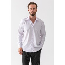 Erkek %100 Pamuklu Regular Fit Gömlek Beyaz - 2024