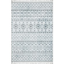 Bespoky 80x150 cm Gri Görünümlü Yıkanabilir İpek Halı | Mutfak Balkon Yatak Odası Halısı | Leke Tutmayan Kaymaz | MHV-3835