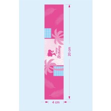 Pembe Kız Temalı Peçete Sargısı 16'lı