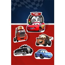 Şimşek Mcqueen Cars Temalı Doğum Günü * Ayaklı Pano Seti