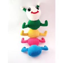 Peluş Tırtıl Oyuncak 60 cm Tatlı Oyun Arkadaşı Ile Sayıları Öğreniyorum Yerli Üretim