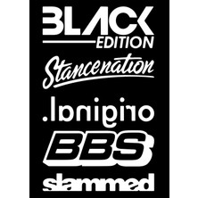 Arka Cam Sticker Set Oto Sticker Araba Sticker 20 x 35 cm