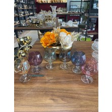 Bohemia 6 Renk 250CC Kristal Kahve Yanı Su Bardağı , Meşrubat Bardağı , Çeyizlik , Hediyelik