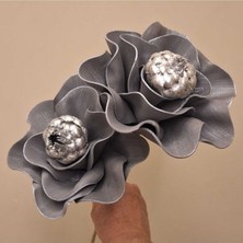 El Yapımı Lateks 2 Li Bohça ve Vazo Çiçeği Eva     (Yapay Çiçek