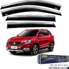 Mg Zs Kromlu Cam Rüzgarlığı Niken 2017+ Sonrası Uyumlu