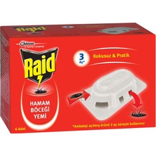 Raid 6 Adet  Hamam Böcek Yemi