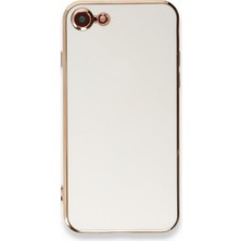 iPhone 6 ile Uyumlu Platin Krom Volet Kapak Telefon Kılıfı