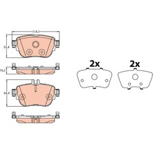 Fren Balatası Arka Mercedes C257 W213 S213 C238 A238 A0004209700