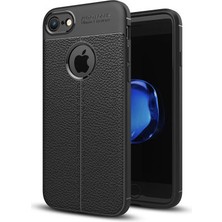 iPhone 6s Plus Kılıf Deri Görünümlü Yüksek Kaliteli Premium Silikon Kapak Rcv/niss