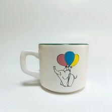 Balonlu Fil Baskılı Yeşil Içli Venüs Kupa