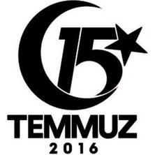 On Beş Temmuz Oto Cam Sticker 18*20 cm Byr [tcrtbyr]