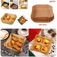 Büyük Boy Air Fryer Fritöz Pişirme Kağıdı 50 Adet