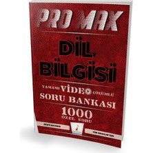 Pelikan Promax Dil Bilgisi Tamamı Video Çözümlü Soru Bankası