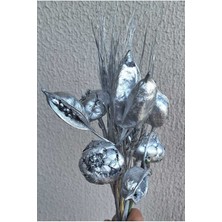 Ara Dal Demet Gümüş Yaldız (Yapay Kuru Çiçek )