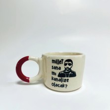 Millet Sana Mı Kanalize Olacak? Baskılı Kırmızı Düğüm Fincan