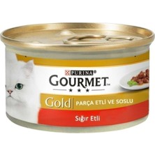 Pro Plan Gourmet Gold Parça Sığır Etli Kedi Konservesi 85 gr