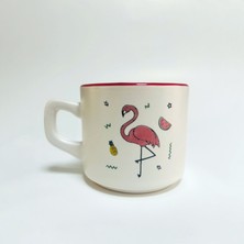 Flamingo Baskılı Kırmızı Içli Venüs Kupa