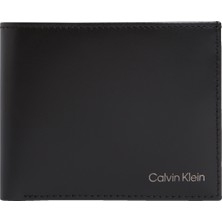 Calvin Klein Siyah Erkek Cüzdan Ck Smooth Bıllfold W/ Coın Walle