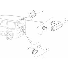 Arka Plaka Lambası Doblo I-Iı-Fıorıno-Bıpper-Nemo Iki Kapı Duylu Ampüllü 46814089-135997708