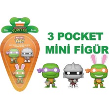Funko 3-Pack Carrot Pocket Pop: Teenage Mutant Ninja Turtles - Donatello, Michelangelo, Shredder