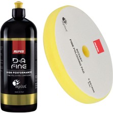 Rupes Da Fine Ara Kesim Pasta 1 Lt ve Rotary Makinalar Ince Yellow Ped 150 mm