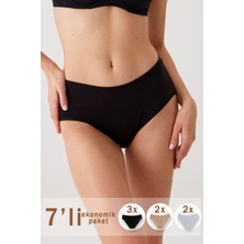 7'li Ekonomik Paket 2076 Classic Pamuklu Basic Külot