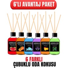 6'lı Indirim Seti Çubuklu Oda Kokusu 50 ml Reed Diffuser 50 ml x 6 Adet