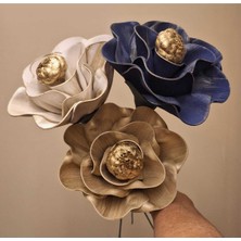 Lateks El Yapımı Vazo Çiçeği 3ADET (Yapay Çiçek)