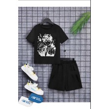 Erkek/kız Çocuk ''readysunny'' Baskılı Tişört-Şort Takımı