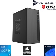 Go Gamer S202 Intel Core I5 12400F / 16GB 3200MHZ / 512GB Nvme SSD 3300-3100MB-SN / RX550 4gb / Windows 11 Pro Masaüstü Bilgisayar