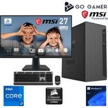 Go Gamer S643D Intel Core i7 14700 / 128GB 5600Mhz DDR5 / 2TB NVMe SSD Gen4 / MSI 27" 100Hz / Windows 11 Pro Masaüstü Bilgisayar