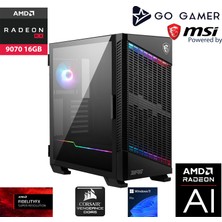 Go Gamer S1091K Intel Core I9 14900KF / 128GB 6000MHZ Ddr5 Ram / 4tb Nvme SSD 7300-7000MB-SN Gen4 / Rx 9070 16GB / 360MM Sıvı Soğutma / Windows 11 Pro Masaüstü Bilgisayar